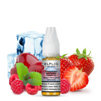 ELFBAR Liquid Strawberry Raspberry Cherry Ice ELFLIQ Nikotinsalz Liquid 10ml