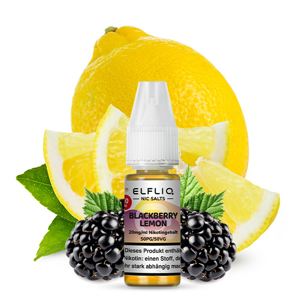 ELFBAR Liquid Blackberry Lemon ELFLIQ Nikotinsalz Liquid 10ml