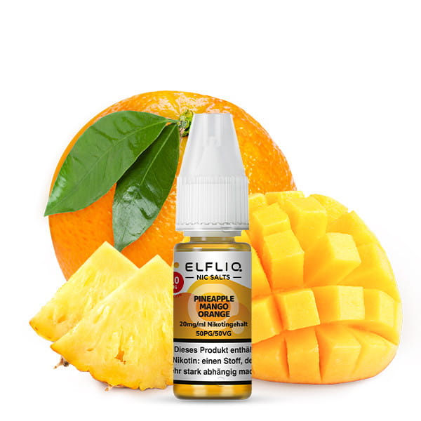 ELFBAR Liquid Pineapple Mango Orange ELFLIQ Nikotinsalz Liquid 10ml